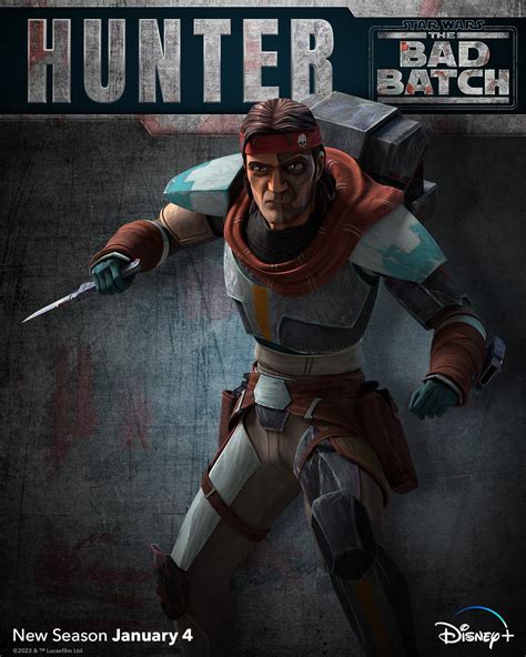 Star Wars The Bad Batch Rolls Out Omega And Hunter Season 2 Posters