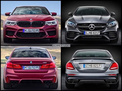 Bild-Vergleich: BMW M5 F90 trifft Mercedes-AMG E63 S