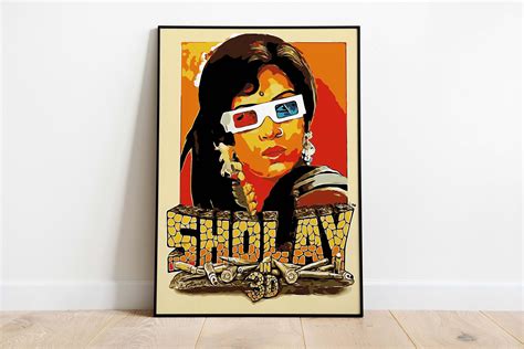 Sholay Bollywood Movie Poster Indian Movie Digital Prints - Etsy