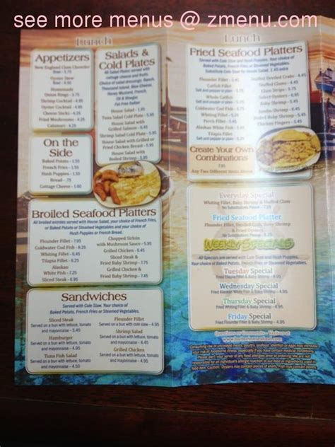 Online Menu of Harbor Inn Cajun Seafood Restaurant, Greenville, South ...