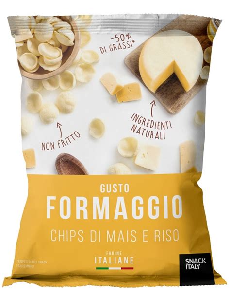 SNACK ITALY Chips De Porumb Si Orez Cu Aroma De Branza 70g Produs