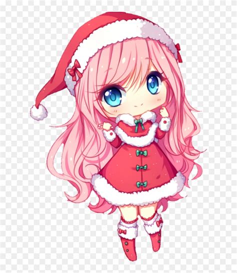 Anime Chibi Christmas Girl, HD Png Download - 1024x1024(#232911) - PngFind