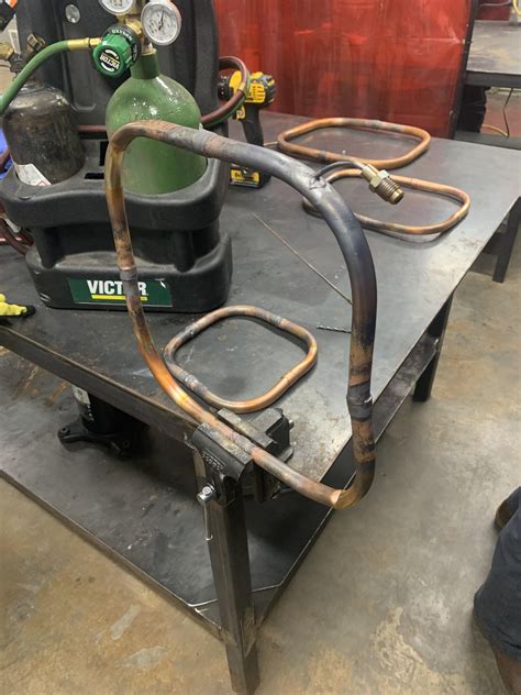 Practicing some brazing. : r/HVAC