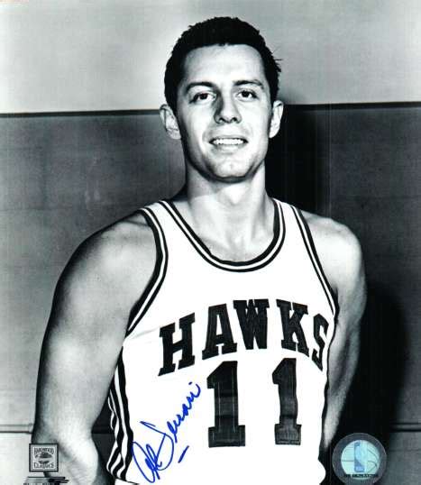 Autographed CLIFF HAGAN 8x10 St. Louis Hawks Photo | Main Line Autographs