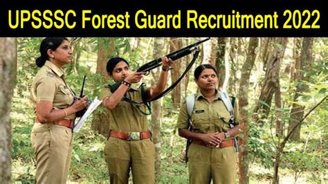 UPSSSC Forest Guard Recruitment 2022 Apply Here