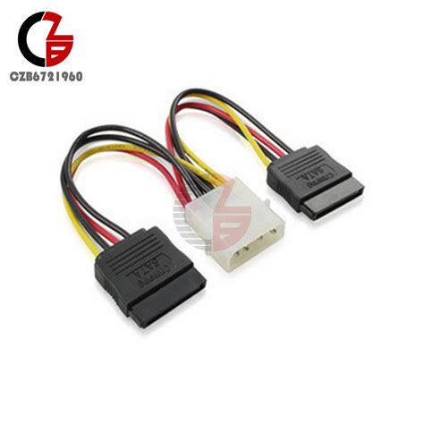 Pin Ide Molex To Serial Ata Sata Hard Drive Power Adapter Cable