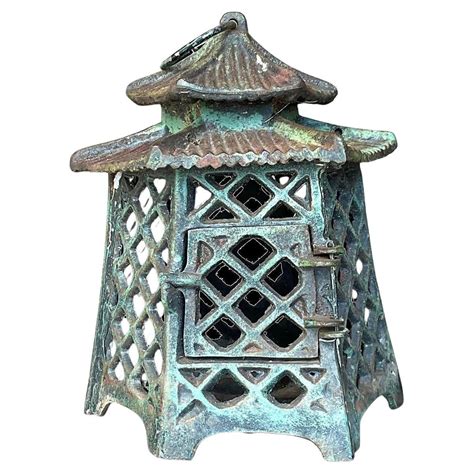 Vintage Cast Iron Pagoda Hanging Lantern At Stdibs Vintage Cast Iron