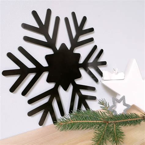 Metal Snowflake Wall Art Snowflake Signsnowflake Wall Decor Etsy