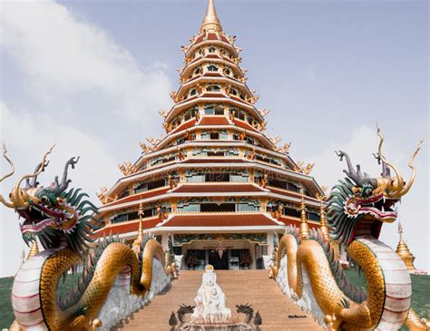 Wat Huay Pla Kang At Guan Yin Big White Buddha Chiang Rai Thailand