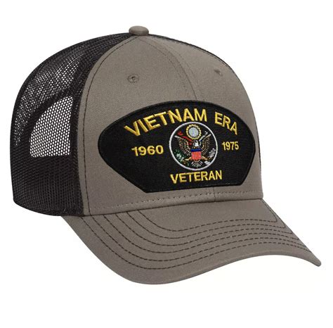 Vietnam Era Veteran Od Green Mesh Cap New Od Green Mesh Caps