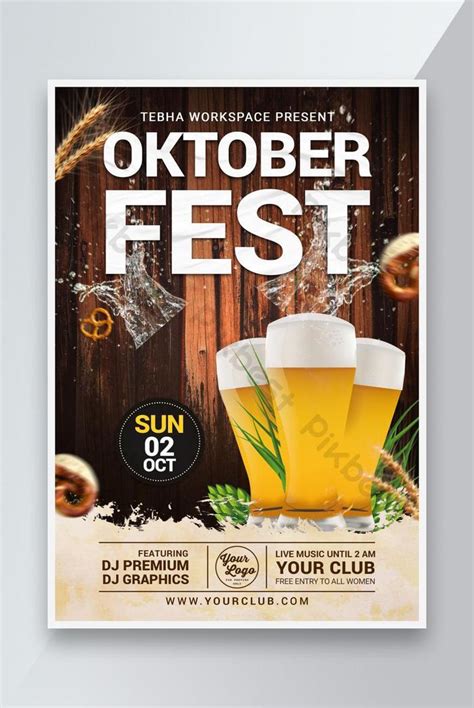 Oktoberfest Poster template | PSD Free Download - Pikbest