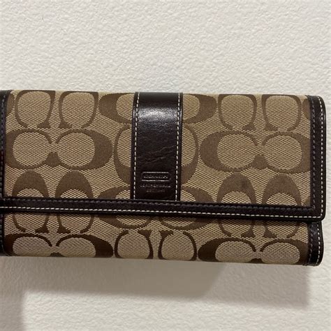 Coach Logo Brown Fold Up Wallet Gem