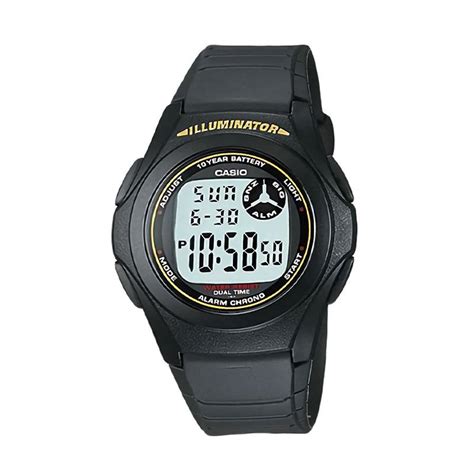 Promo Casio F 200W 9ADF Jam Tangan Pria Hitam Diskon 39 Di Seller