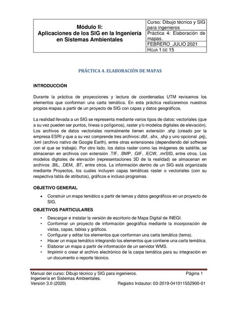 Práctica 4 Elaboración De Mapas Módulo Ii Aplicaciones De Los Sig En