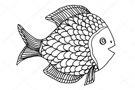 Zentangle Stylized Fish Stock Vector Image By Frescomovie