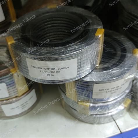 Jual Spiral Wound Gasket ANSI 300 SS304 21 2 Inch SWG Ansi 300 SS304