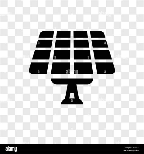 Solar Panel Vector Icon Isolated On Transparent Background Solar Panel