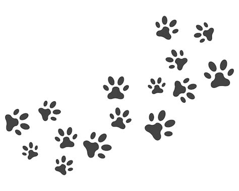 pfote symbol vektor illustration design premium vektor