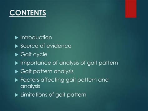 Gait Pattern And The Nalysis Of It And Importance In Forensics Ppt