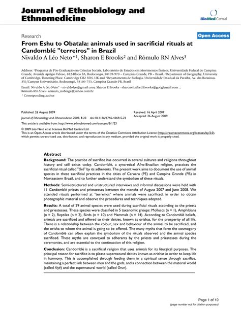 (PDF) Welcome to Journal of Ethnobiology and Ethnomedicine