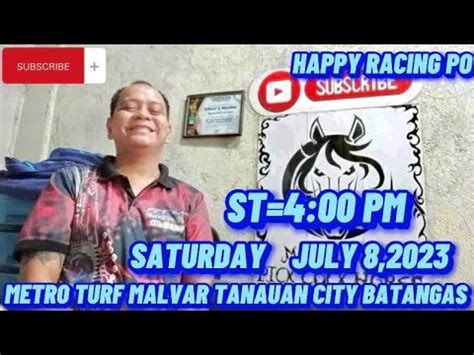 METRO TURF SATURDAY JULY 8 2023 ST 4 00 PM SILIP GIYA AT GABAY HAPPY