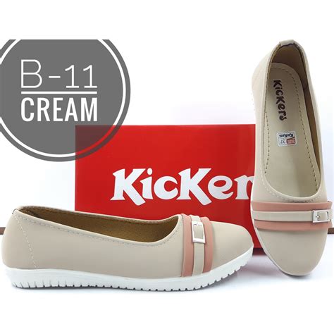 Jual Sepatu Kickers Wanita Flat Shoes Kode B Indonesia Shopee Indonesia