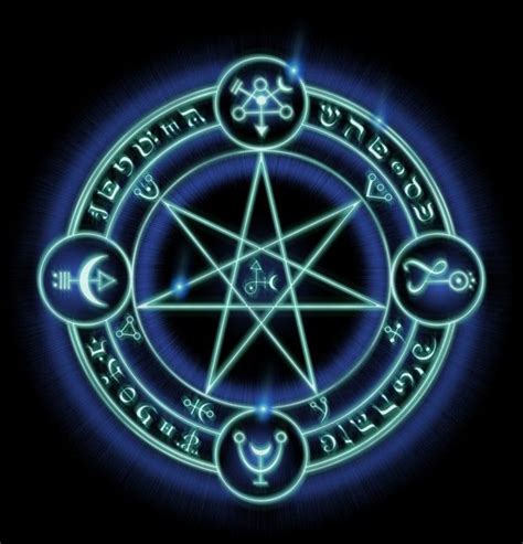 Seven Point Star Magic Symbols Magic Circle Alchemy Symbols