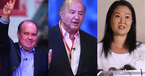 Rafael L Pez Aliaga Hernando De Soto Y Keiko Fujimori Encabezan Las