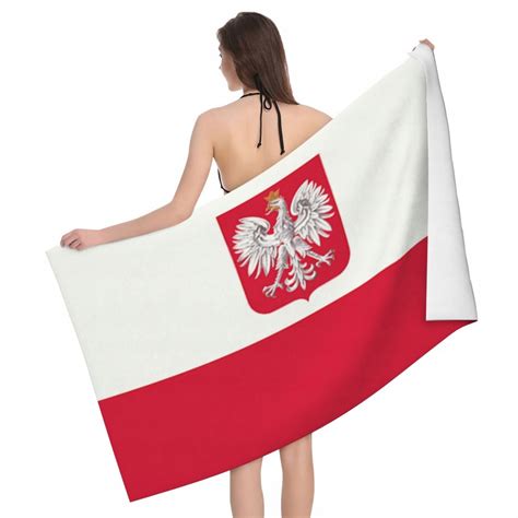 RĘCZNIK KĄPIELOWY PLAŻOWY Polska flaga ręcznik pla HFKDND Cena