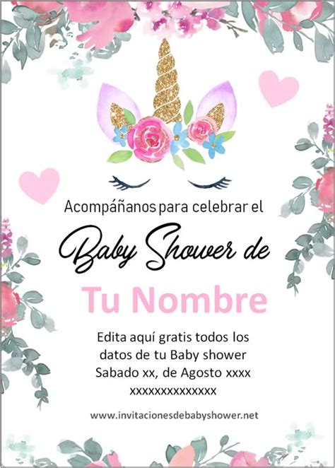 Invitaciones De Unicornio Para Llenar En Espa Ol La Pel Cula 2017 Tr