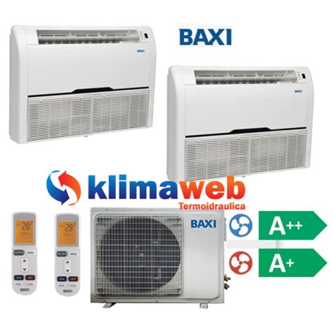 Climatizzatore Condizionatore Baxi Dual Split Pavimento Soffitto