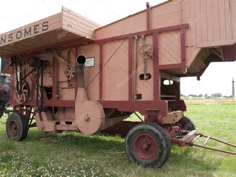 Vintage Threshing Machine Stock Photo Theclarkester