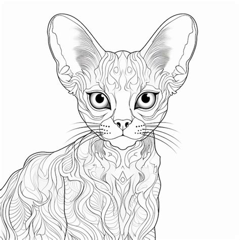 Premium Vector Cornish Rex Kitten Cat