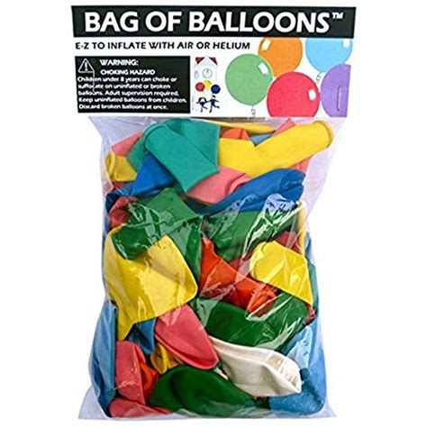 Bag Of Balloons 72 Ct Assorted Color Latex Balloons