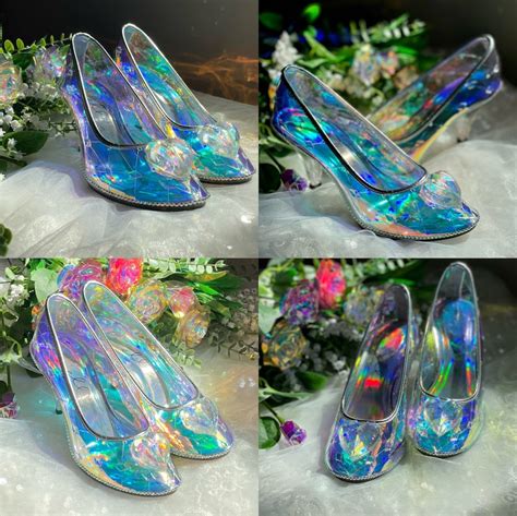 Cinderella Glass Slipper Wedding Shoes Fairytale Disney Etsy