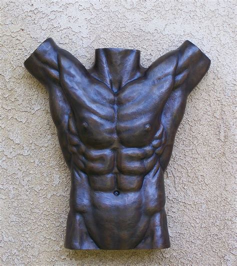 Male Torso Wall Fragment Sculpture By Karl Sanders Fine Art America