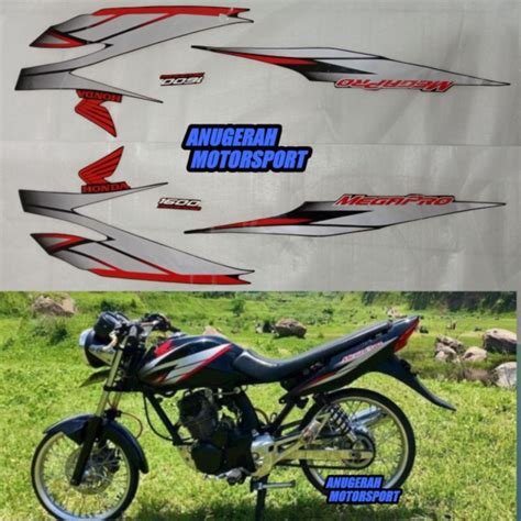 Jual Striping Sticker Body Honda Megapro Primus Hitam