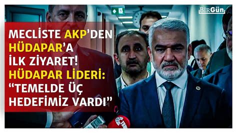 AKPden HÜDA PARa mecliste ilk ziyaret HÜDA PAR lideri Zekeriya