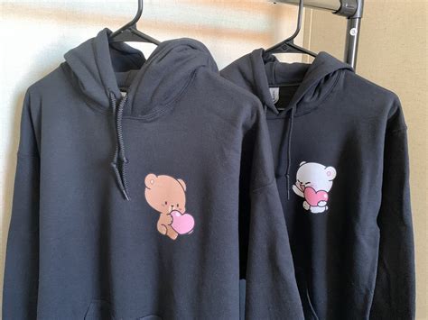 Bears Inspired Matching Custom Couple Hoodies Two Hoodies Included