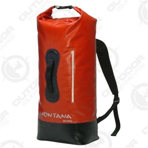 Mochila Estanque Wind 33 Litros 100 A Prova D água Vermelha Montana