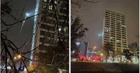 Alarm De Incendiu Aproape De Persoane Evacuate Dintr Un Bloc Cu