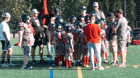 W Pw Westshore Warriors Vs Football Nanaimo Seahawks White In A