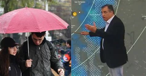 Lluvia y nieve en Santiago Meteorólogo Iván Torres revela a qué hora y