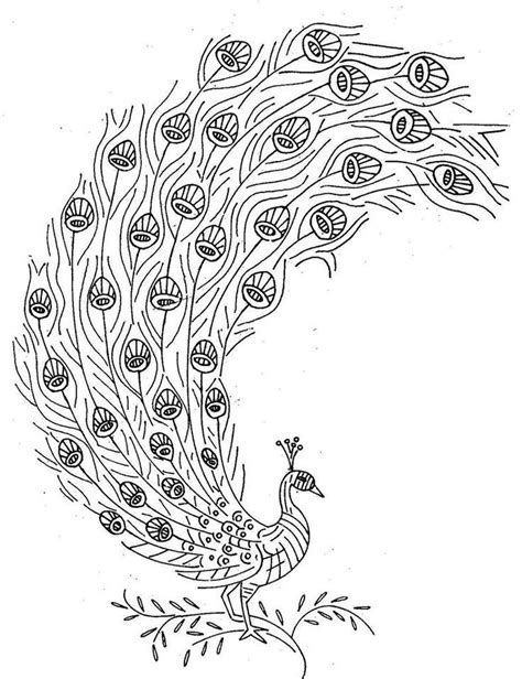 Peacock Design Pencil Sketch Peacock Sketch Bodenswasuee