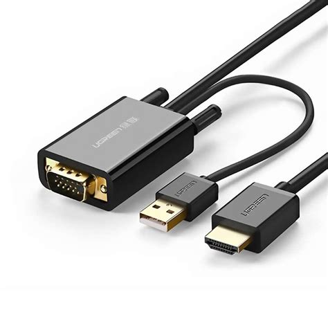 Ugreen Vga Usb To Hdmi G R Nt Ve Ses Aktarma Kablosu Metre