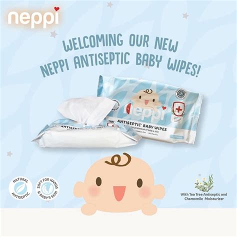 Jual PERA384 TISSUE BASAH NEPPI ANTISEPTIC BABY WIPES ISI 50 S BELI 1