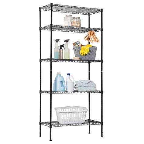 Buy 5 Tier Metal Shelving Unit Heavy Duty Storage Shelves Hold 750lbs