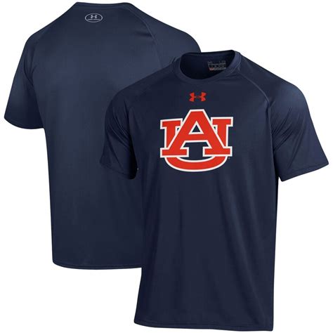 Auburn Tigers Under Armour School Logo Performance T Shirt Navy