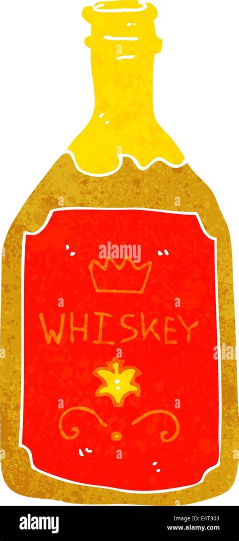 Cartoon Whiskey Bottle Stock Vector Image Art Alamy