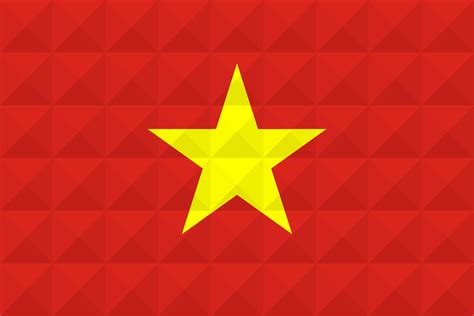 Artistic flag of Vietnam with geometric wave concept art design 3551019 ...